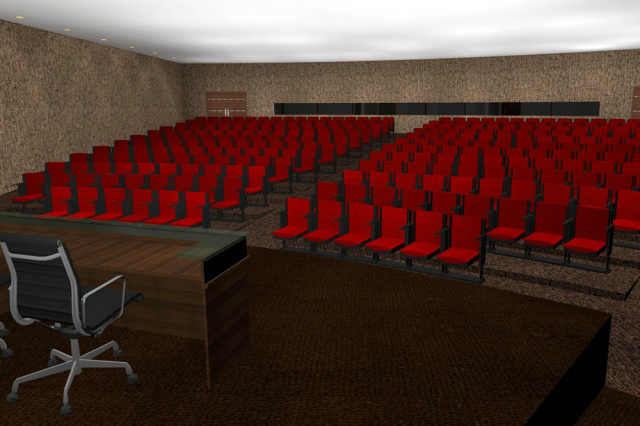 Longen vai autorizar biblioteca em Ladário e anunciar auditório do Sesi e Senai em Corumbá Auditório Sesi Senai de Corumbá (Foto: Divulgação/Assecom)