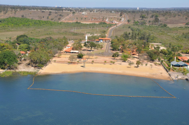 Vista aérea do Balneário Municipal Três Lagoas. (Foto: Divulgação)