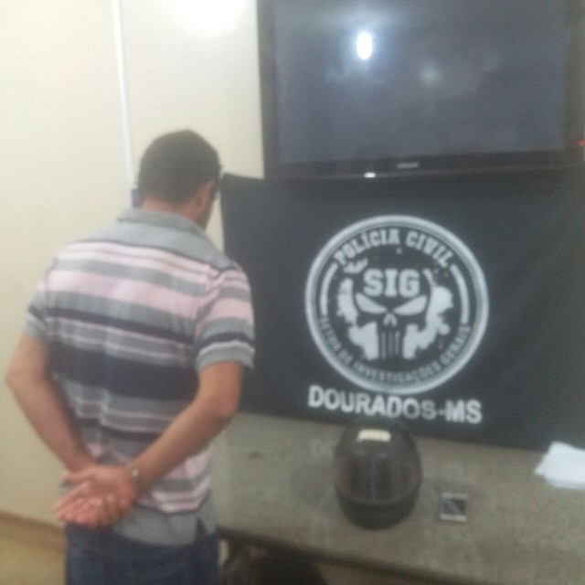 Suspeito de estupros em Dourados (MS) foi preso pela Polícia Civil (Foto: Polícia Civil/Divulgação)