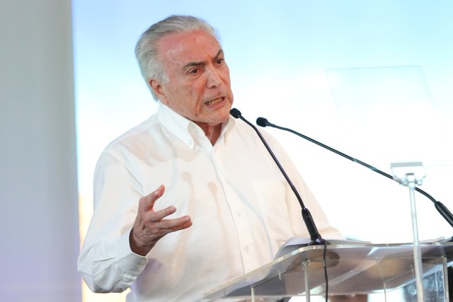 Presidente Michel Temer durante fala em um evento em Pernambuco na última sexta-feira (23 (Foto: Marlon Costa/Pernambuco Press)