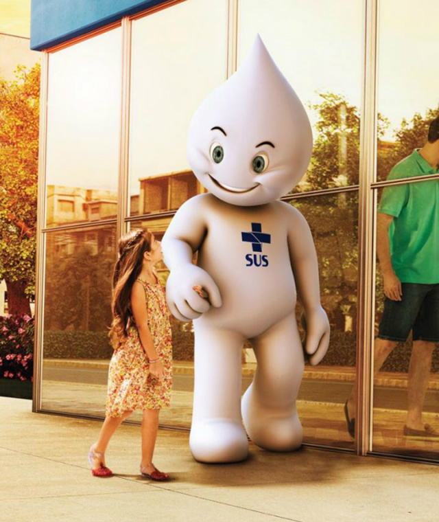 Zé Gotinha, personagem das campanhas de vacinação contra pólio, em material de divulgação do Ministério da Saúde (Foto: G1/Bem Estar)