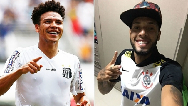 Marquinhos Gabriel e Paulinho são os 'vira-casacas' no clássico Corinthians x Santos.(Foto: ESPN)