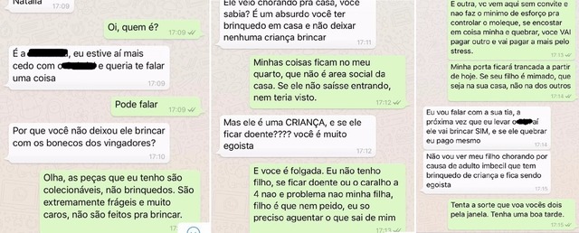 Conversa viralizou na internet após ser compartilhada em rede social (Foto: Reprodução)