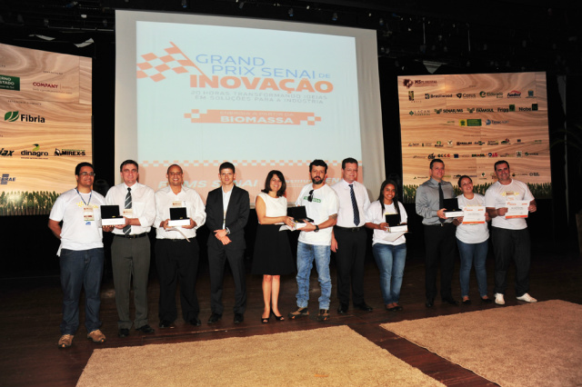 Ideia de lavador de gás vence Grand Prix Senai de Inovação durante 4º MS Florestal A equipe amarela foi a ganhadora do Grand Prix da Inovação. (Foto: Divulgação)