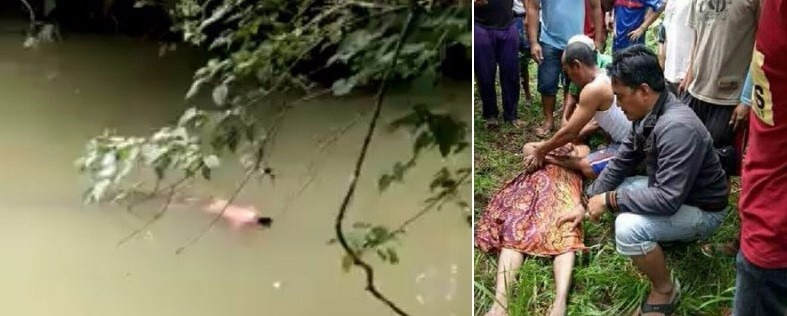 Crocodilo devolve o corpo de homem que ele atacou | Reprodução/Twitter(Kabar Samarinda‏; Roni pemburu janda)