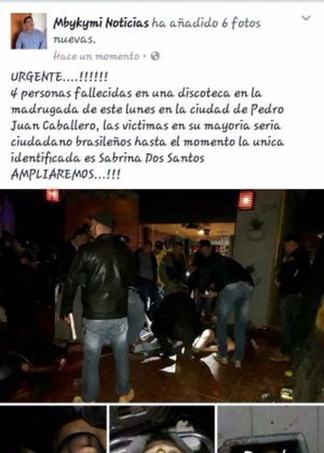 Atentado em Pedro Juan Caballero deixa mortos e feridos (Foto/Reprodução Internet)