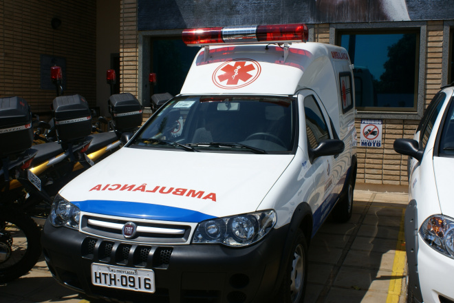 Na foto a imagem da ambulância que se trata a matéria
Foto: Arquivo/Perfil News