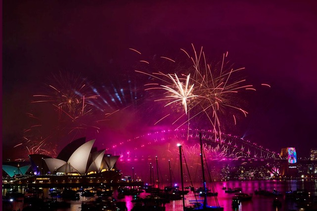 Ano Novo já chegou à Nova Zelândia, Austrália e ao Reino de Tonga Twitter City of Sidney/Divulgação