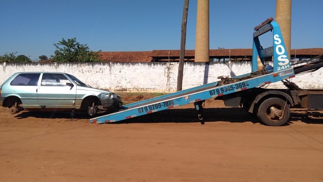 Durante a vistoria, foi constatado que o carro havia sido furtado (Foto:Assessoria)