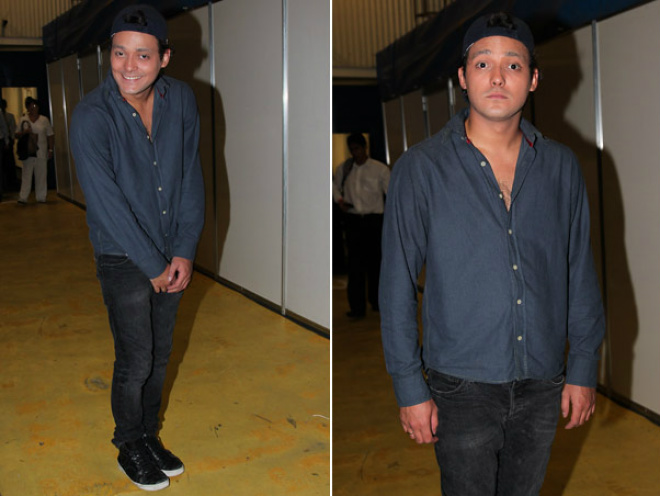 Dani Bolina vai com decote transparente a espetáculo de humor Eduardo Sterblitch