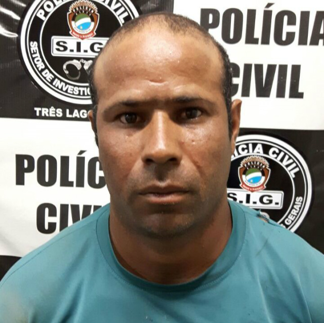 Homem suspeito de cometer crime em dezembro de 2005, que foi preso na tarde de ontem em Três Lagoas (Foto: Assessoria)