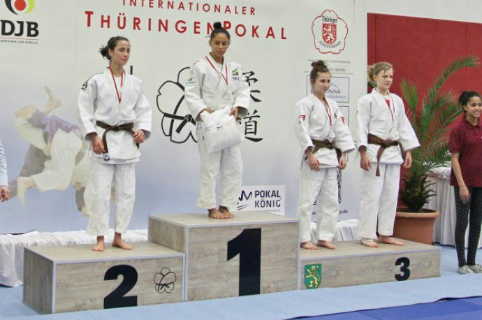 Bianca Vilma conquista ouro em torneio de judô na Alemanha (Foto: Divulgação/FJMS)