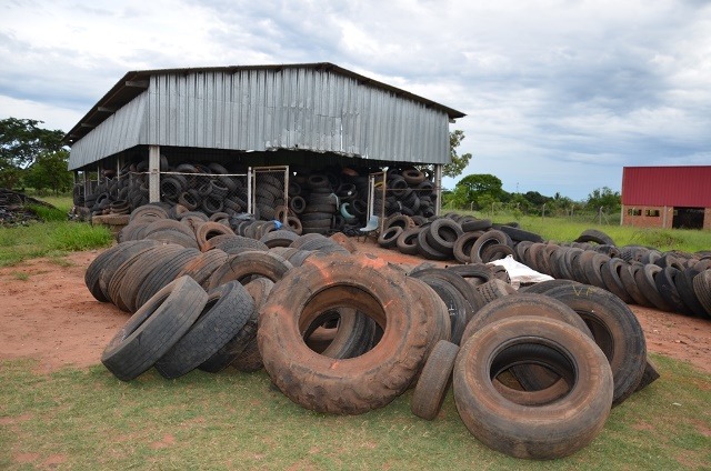 A maneira adequada de dispensar objetos pneumáticos é levar até o EcoPonto (Foto/Assessoria)