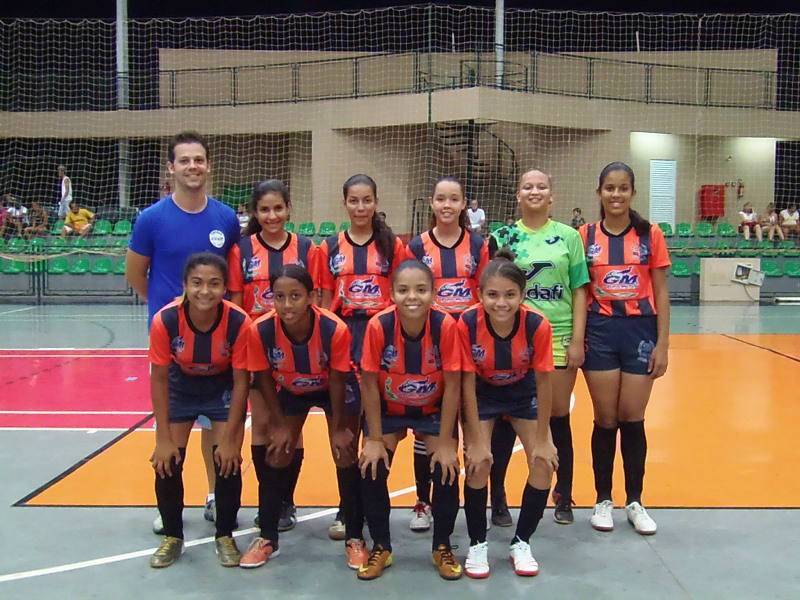 A equipe de futsal feminino da Escola JODAFI, enfrentou a equipe da escola Dom Aquino e venceu de 3 a 1. (Foto: Assessoria)