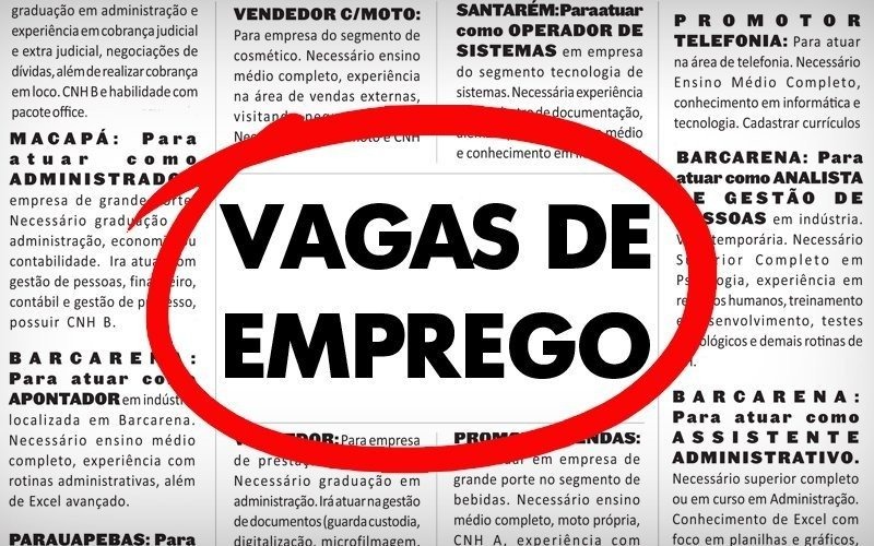 Confira as vagas de emprego disponíveis em Três Lagoas nesta quinta (12) (Ilustração).