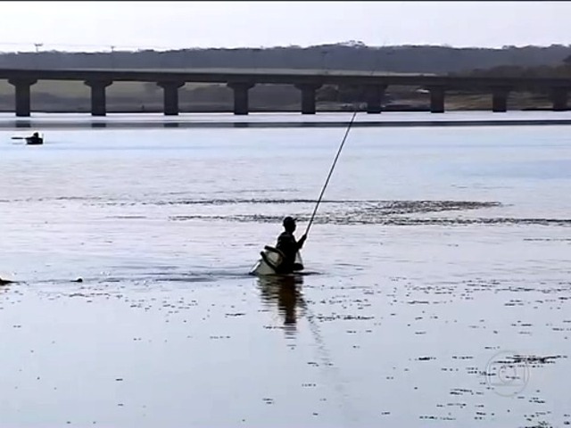 Pescador morre afogado no Rio Tietê em Valparaíso Foto: Reprodução/TV Globo