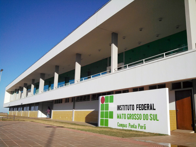 IFMS inicia atividades na sede definitiva do Câmpus Ponta Porã, segunda-feira dia 30. (Foto: Divulgação/ Assecom)