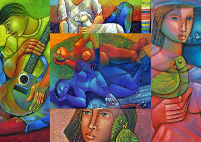Hoje é o último dia de exposição das obras de Adélio Sarro Suas figuras são compostas por mulheres indígenas, mulatas, agricultores, mães com seus filhos, vendedoras ambulantes (Foto: Divulgação/Assecom)