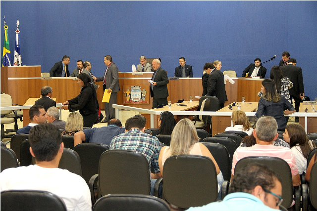 Sessão desta terça-feira (28) na Câmara Municipal de Três Lagoas. (Foto: Divulgação)