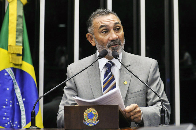 Senadores elogiam escolha de Delcídio para liderança do Governo Telmário Mota ressaltou a preocupação de Delcídio com os estados e municípios. (Foto: Divulgação)