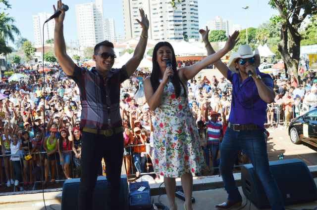 A vice-governadora animou a festa em comemoração ao dia dos trabalhadores. (Foto: Assessoria)