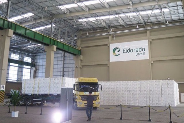 A produção da Eldorado é direcionada ao mercado externo, exportando 90% da celulose (Foto: Assessoria)