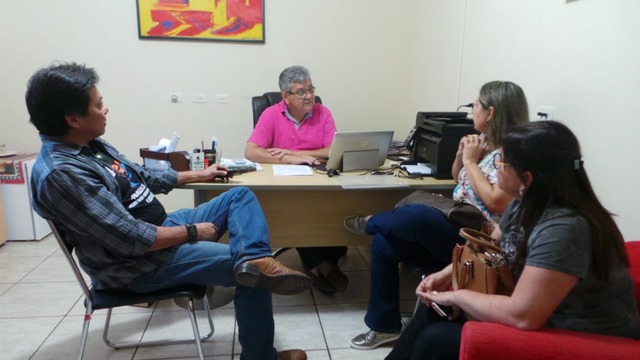 O grupo visitou o Perfil News para falar das parcerias que estão sendo realizadas afim de dar ampla divulgação ao evento (Foto: Marcia Hellen)