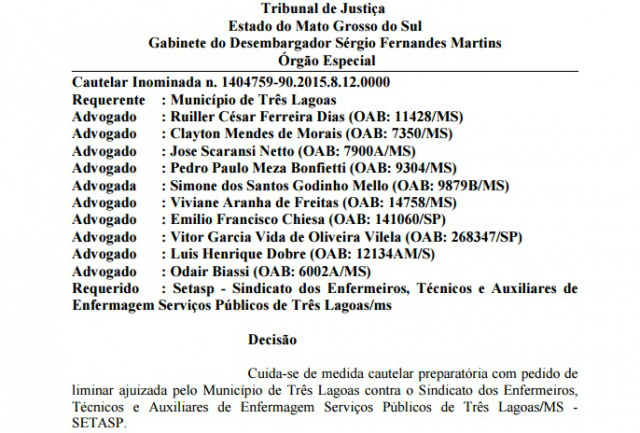 Presidente do Sindicato dos Enfermeiros de Três Lagoas “foge” para não ser notificado pela justiça