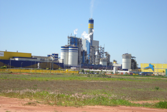 A Unidade Mato Grosso do Sul possui uma proporção de sequestro de carbono de 2,79 toneladas de CO2eq por 1 tonelada de celulose produzida (Foto: Divulgação/Assecom)