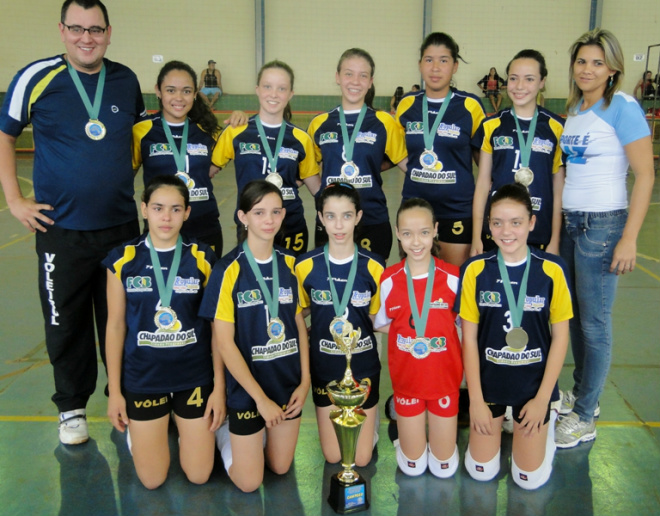 Equipe infantil conquistou o primeiro lugar da 9ª Copa Rioverdense. (Foto: Divulgação/Prefeitura de Chapadão do Sul)