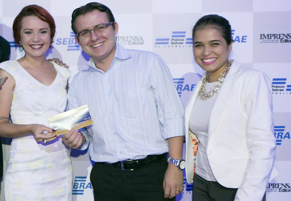 A aluna do segundo ano do curso de Jornalismo da AEMS, Augusta Rufino, ficou em segundo lugar no 7ª prêmio Sebrae de Jornalismo. (Foto: Assessoria)