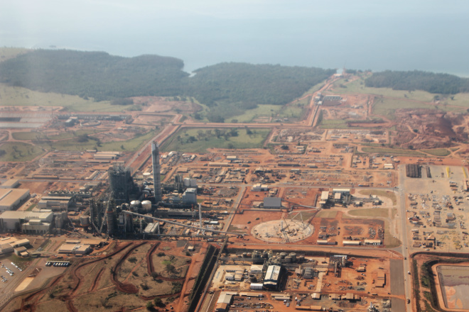 Complexo industrial da Eldorado Brasil registrou o primeiro acidente desde o início  das obras (Foto: Ricardo Ojeda)