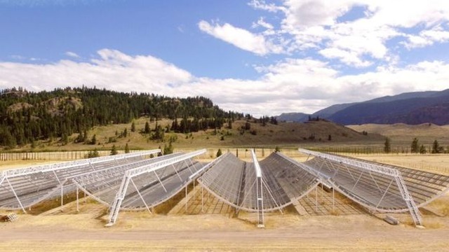 Mistério do espaço: astrônomos detectam sinais de rádio vindos de galáxia distante Chime, novo radiotelescópio do Canadá.