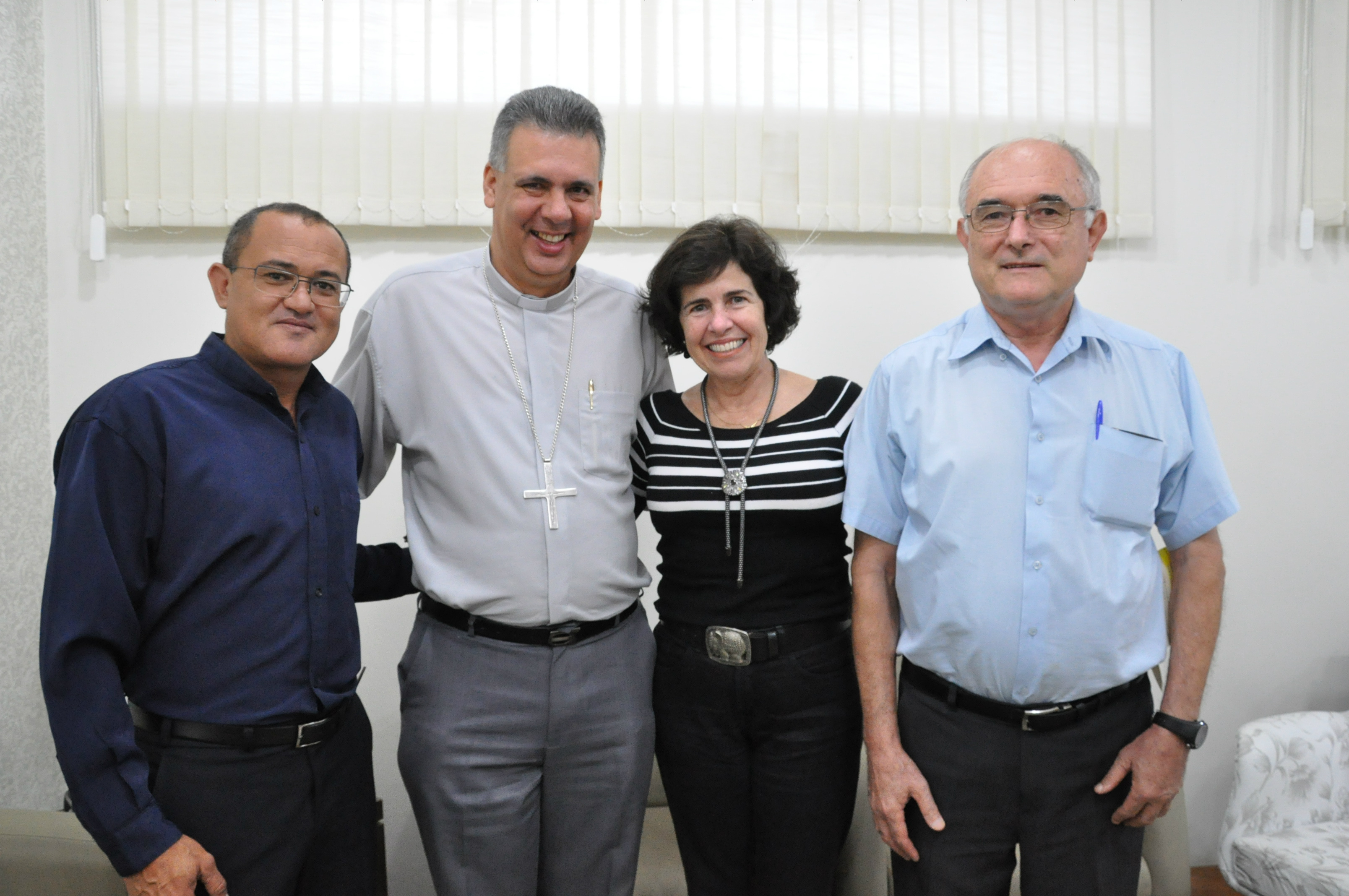 A atual prefeita de Três Lagoas Márcia Moura, recebeu em seu gabinete o bispo Dom Luiz Gonçalves Knupp. (Foto: Assessoria)