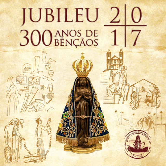 A peregrinação da imagem é para às comemorações dos 300 anos da aparição da imagem no rio Paraíba do Sul. (Foto: Ilustração) 