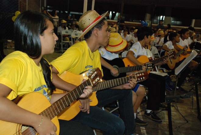 AABB encerra projeto cultural e comemora Dia das Crianças As atividades sobre o tema Diversidade Cultural foram desenvolvidas nos meses de agosto e setembro (Foto: Divulgação/Assecom)