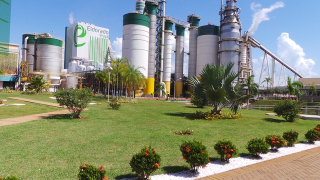 Fábricas de papel e celulose respondem por 11 mil empregos diretos em Três Lagoas Na Eldorado são produzidas 100 Mw para o processo produtivo e são exportados os excedentes (Foto: Ricardo Ojeda)