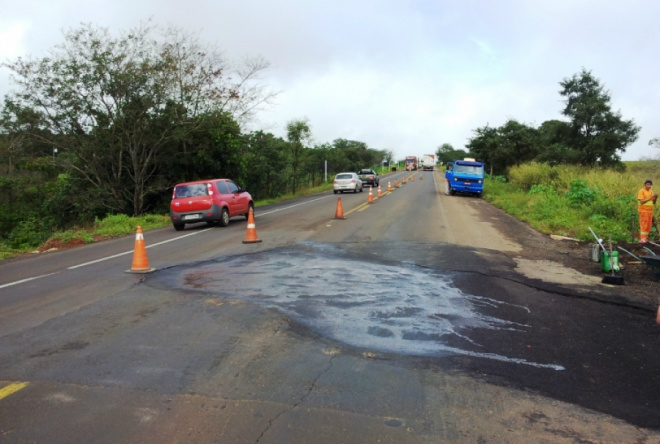 Recuperação da BR 060 deverá ter inicio nos próximos dias As obras deverão começar nos próximos dias, como determina o contrato (Foto: O Correio News)