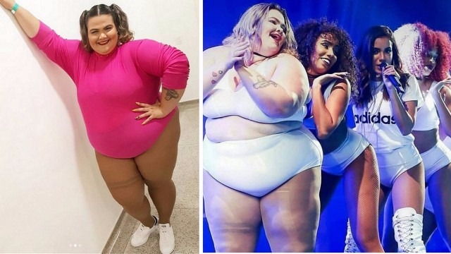 Bailarina de Anitta relata preconceito: ‘Não aceitam uma gorda dançando’ Thais Carla é uma das bailarinas de Anitta Foto: Reprodução/Instagram