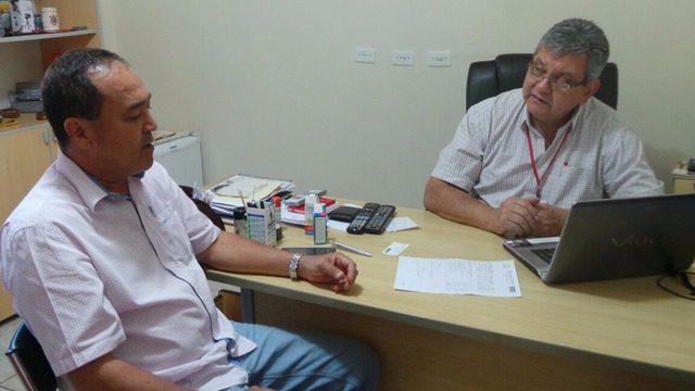 Dirceu Deguti esteva no Perfil News e explicou que a fiscalização da obra será feitos por técnicos da sua secretaria (Foto: Lucas Gustavo)