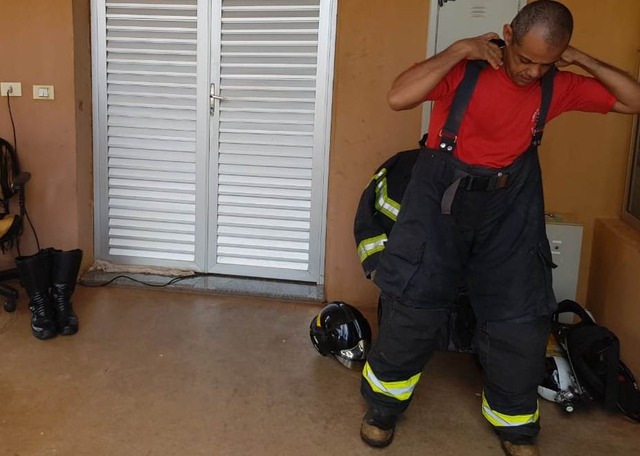 IML ainda não liberou corpo do bombeiro morto em acidente o cabo do Corpo de Bombeiros, Edivaldo Alcides Benite, quando se preparava na última sexta-feira para um exercício de Tempo-resposta e Equipagem no aeroporto de Três Lagoas (Foto: Divulgação)