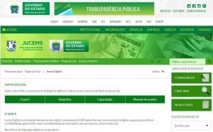 Aplicativos e serviços digitais colocam Governo na palma da mão dos cidadãos em MS Plataforma que disponibiliza a prestação de serviço de registro empresarial 100% pela internet