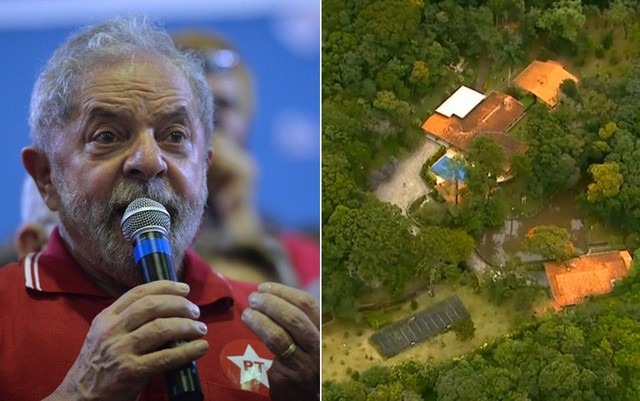 Defesa de Lula quer que ação envolvendo sítio de Atibaia seja redistribuída para São Paulo (Foto: Nelson Almeida/AFP e Reprodução/TV Globo)
Defesa de Lula quer que ação envolvendo sítio de Atibaia seja redistribuída para São Paulo (Foto: Nelson Almeida/AFP e Reprodução/TV Globo)