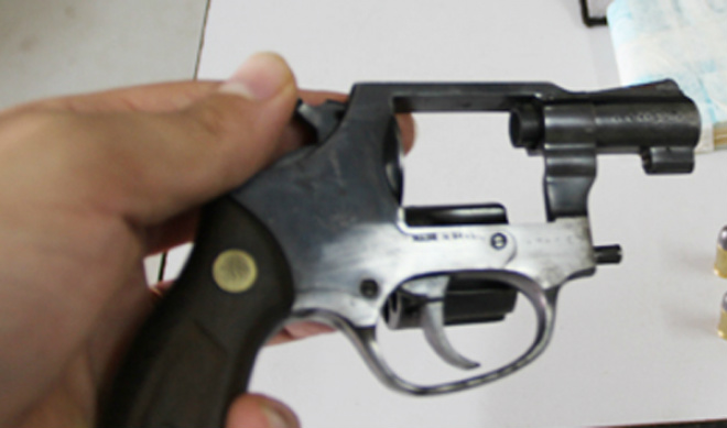Arma utilizada pelo homem que sequestrou a ex-mulher