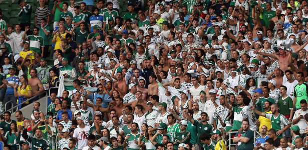 Palmeiras estreia com protestos entre torcedores comuns e organizados O protesto das organizadas é em relação aos preços dos ingressos, que variavam entre R$ 80 e R$ 200 para o jogo deste sábado. ( Foto: Uol)