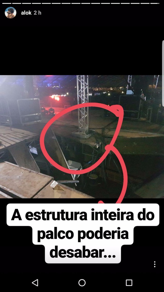 Parte da estrutura de show do DJ Alok cede e pelo menos 20 pessoas ficam feridas