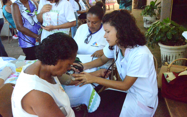 Foi uma manhã de ações, programadas para educação e prevenção em saúde (Foto:Assessoria)