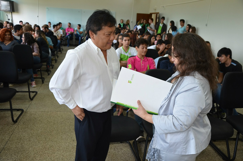 Vice-prefeito representa Marcia Moura em inauguração oficial do IFMS de Três Lagoas Durante a solenidade, Luiz Akira apontou sobre a importância da instituição de ensino para o crescimento profissional dos três-lagoenses e outras cidades da região. (Foto: Assessoria)