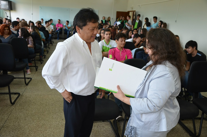 Durante a solenidade, Luiz Akira apontou sobre a importância da instituição de ensino para o crescimento profissional dos três-lagoenses e outras cidades da região. (Foto: Assessoria)