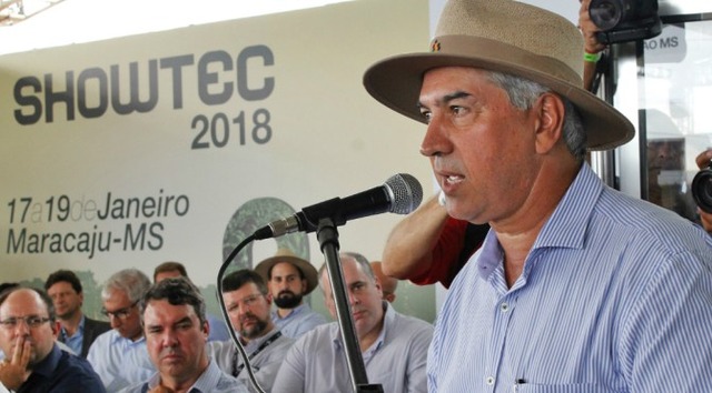 Reinaldo Azambuja participa da abertura do maior evento do agronegócio de MS Foto: Chico Ribeiro/arquivo